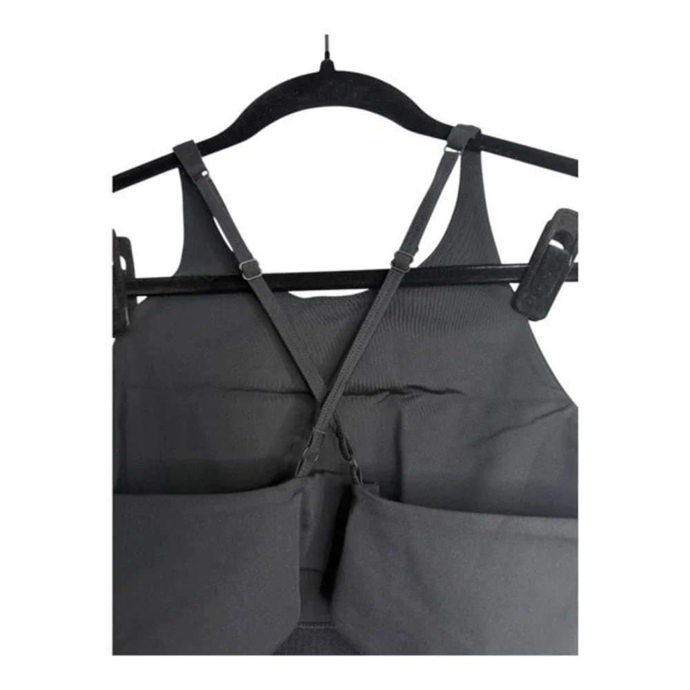 Girlfriend‎ Collective Topanga Sports Bra in Black Large NEW